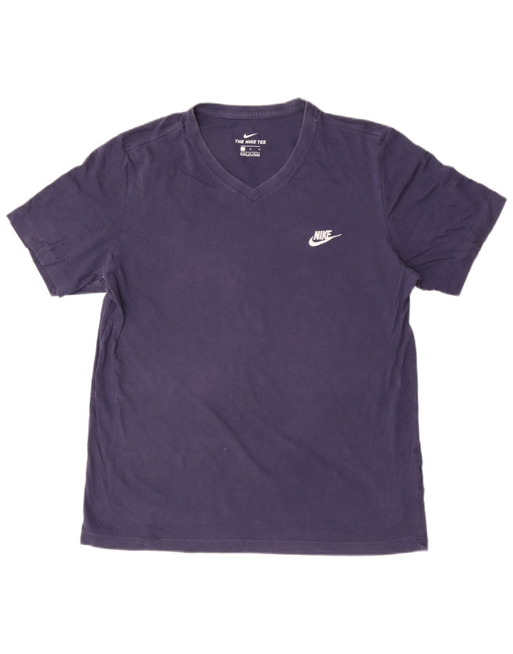 T-shirt da uomo Nike Top Large in cotone blu navy
