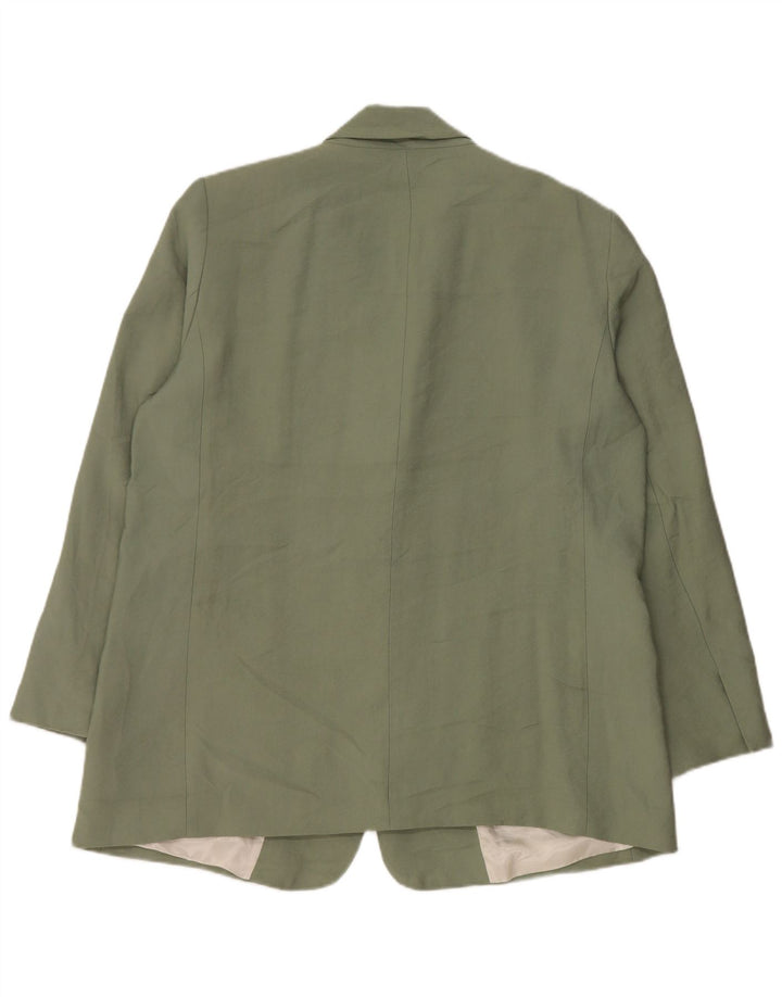 Giacca blazer da donna a 1 bottone Zara UK 18 XL verde modal