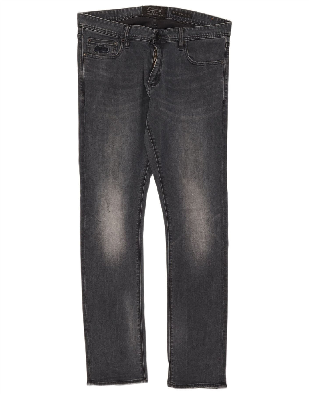 Jeans uomo corporal slim Superdry W34 L32 cotone blu navy