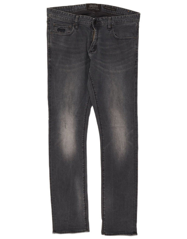 Jeans uomo corporal slim Superdry W34 L32 cotone blu navy