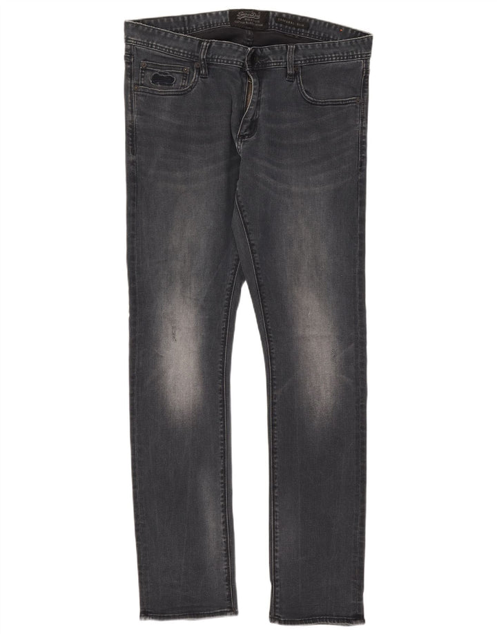 Jeans uomo corporal slim Superdry W34 L32 cotone blu navy