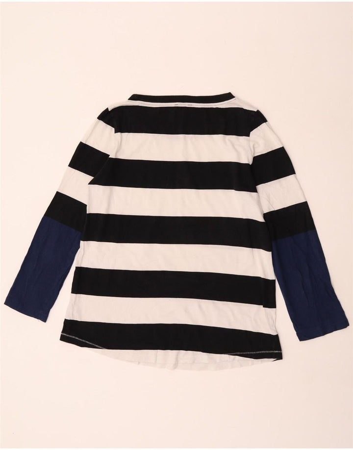 Cos Top da donna a maniche lunghe UK 14 Cotone a righe blu navy medio