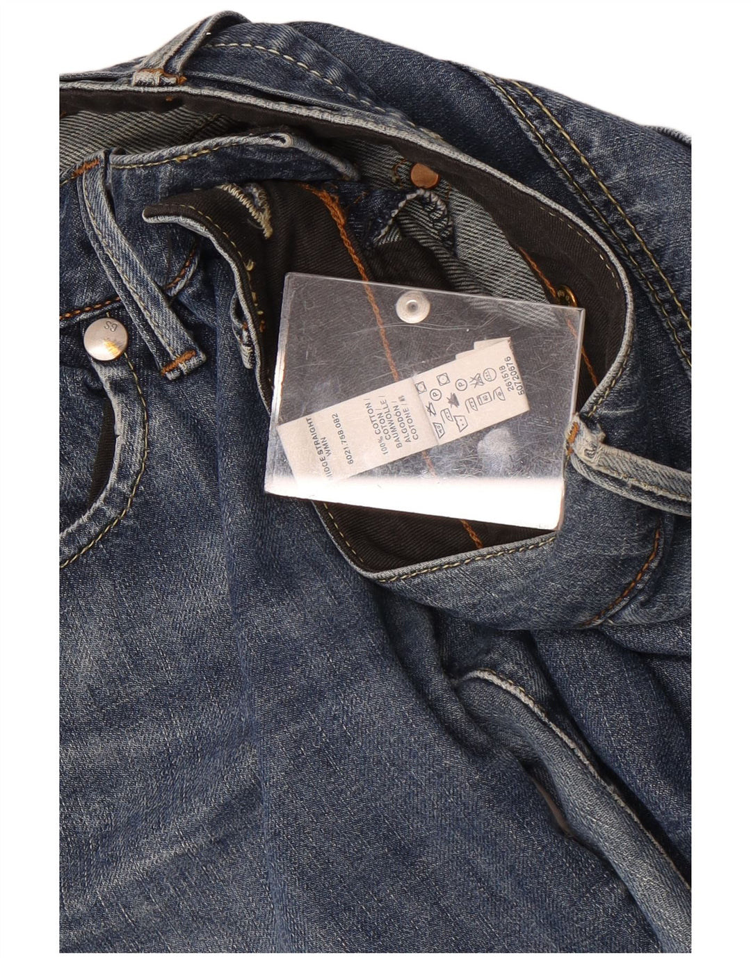 Jeans dritti da donna G-Star W28 L34 cotone blu