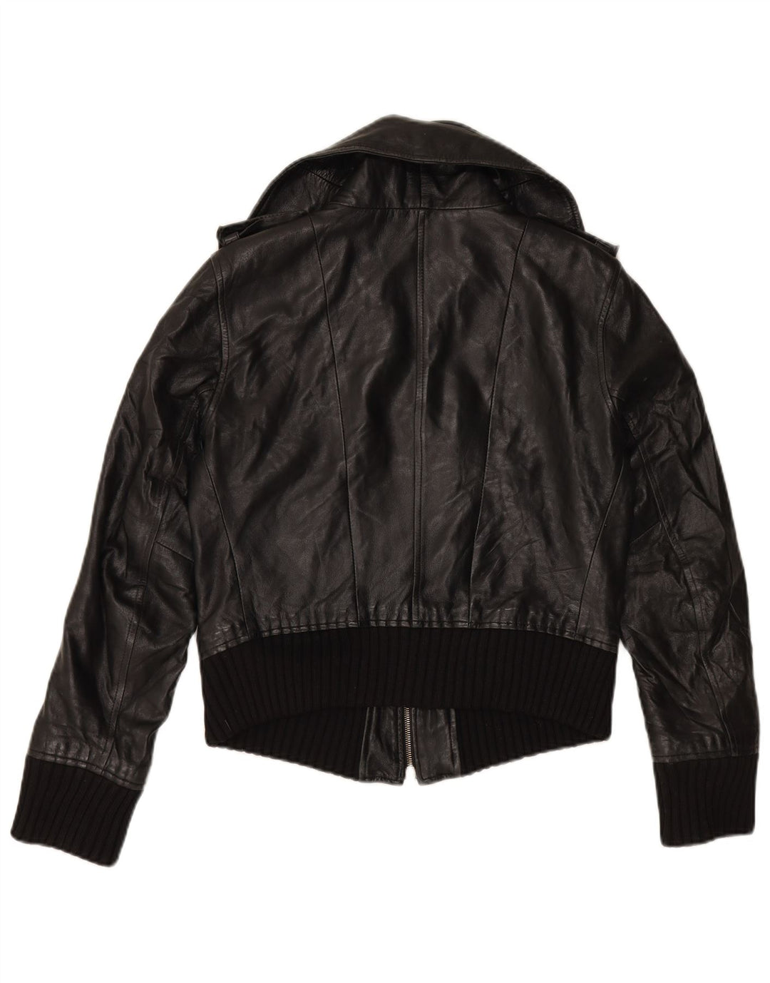 Giacca in Pelle Donna ZEN IT 46 Large Nera in Pelle