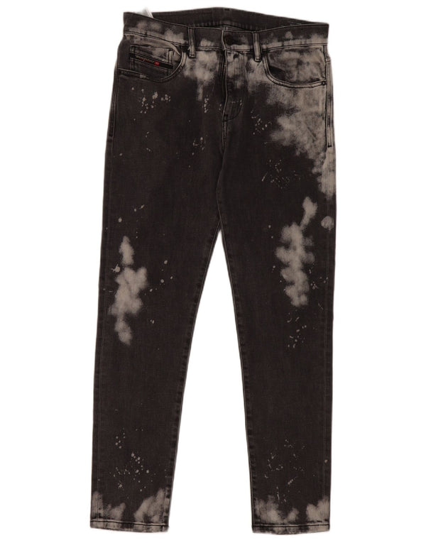 Jeans slim a vita alta da donna Diesel D-Strukt lavaggio acido W30 L30 grigio tie dye