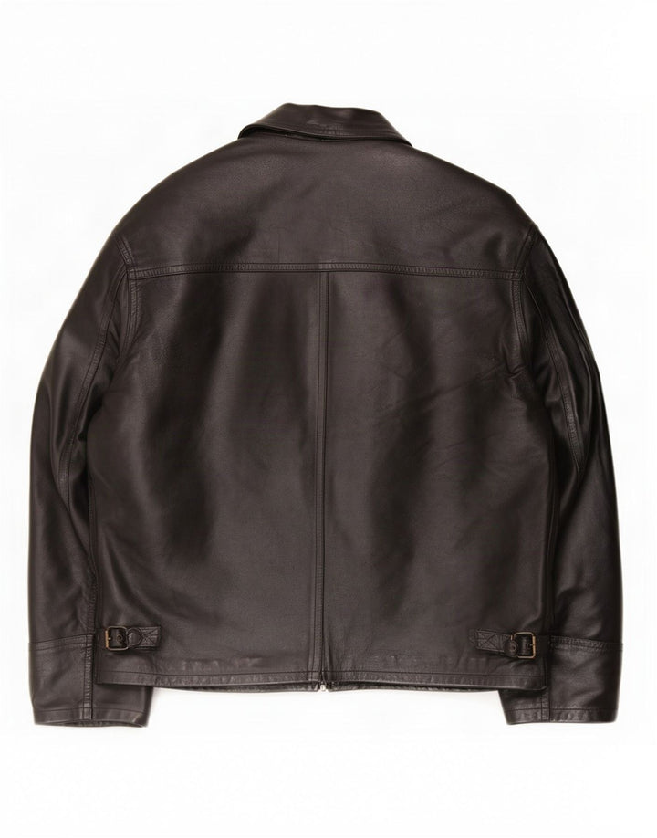 Giacca in pelle da uomo Mansion IT 52 XL Nera