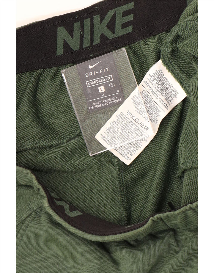 NIKE Pantaloni da tuta da uomo Dri Fit Standard Fit Joggers Large Verde