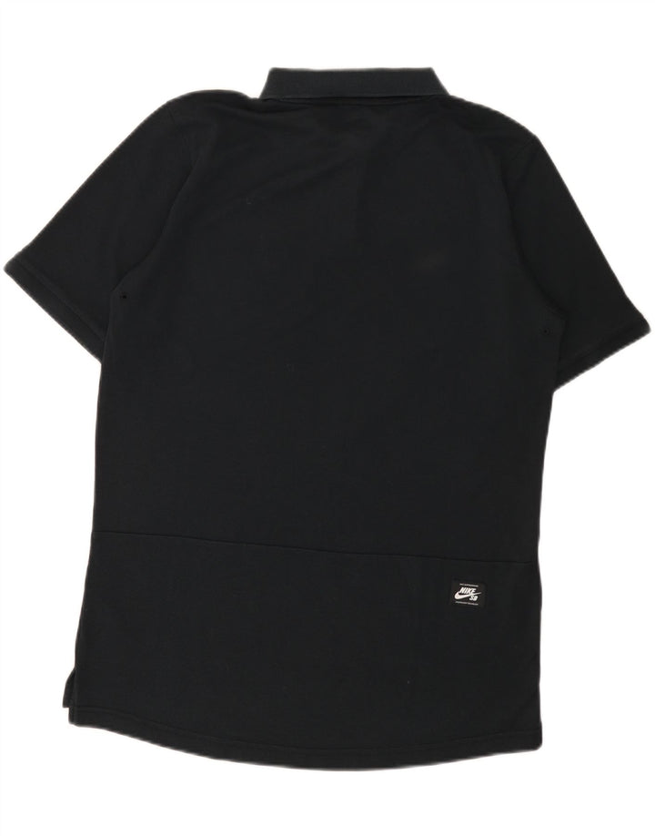 Polo Nike da uomo Dri Fit in cotone nero medio