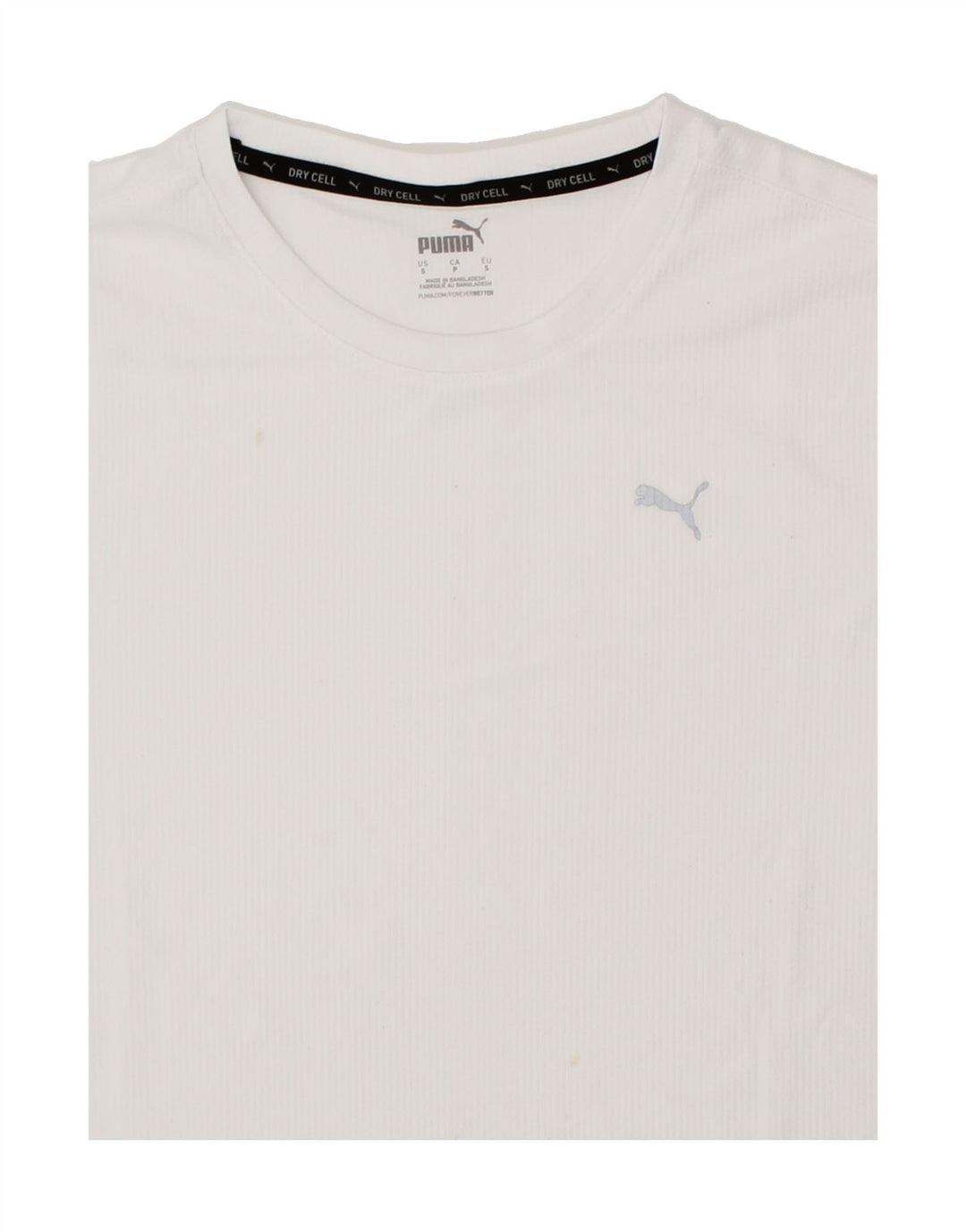 PUMA Mens T-Shirt Top Small White Polyester Vintage Puma and Second-Hand Puma from Messina Hembry 