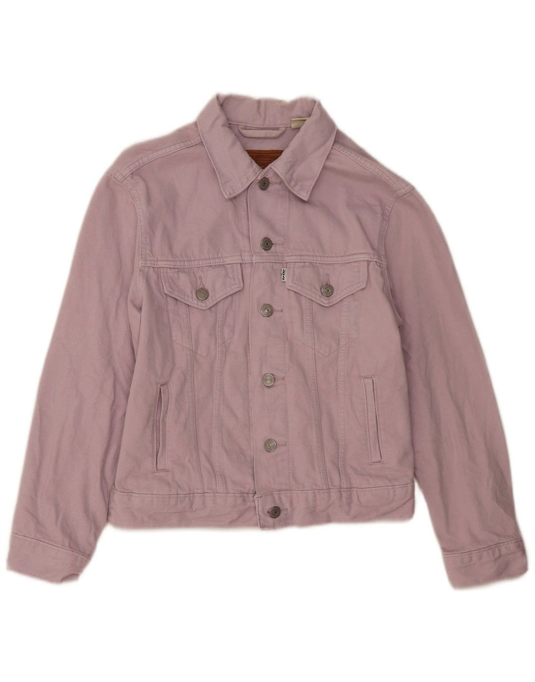 Giacca di jeans da donna LEVI'S UK 6 XS cotone viola