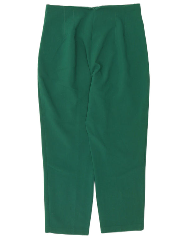 Pantaloni chino affusolati a vita alta da donna Zara XL W32 L27 Verdi