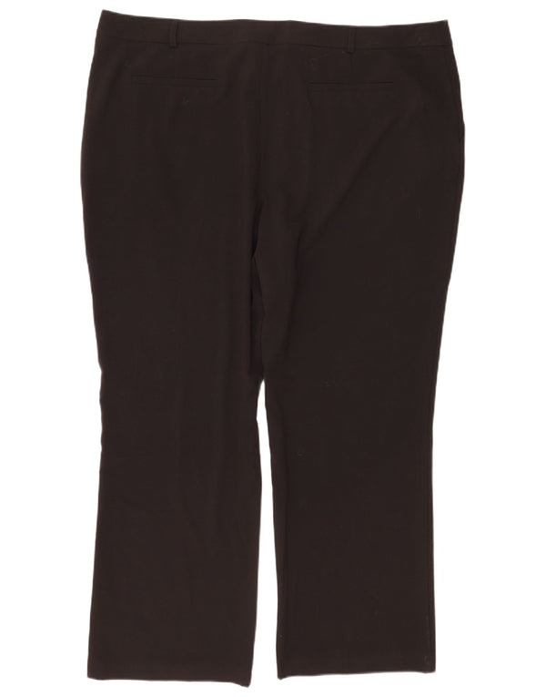 Max&Co. Pantaloni da abito bootcut da donna UK 22 3XL W42 L29 Poliestere nero