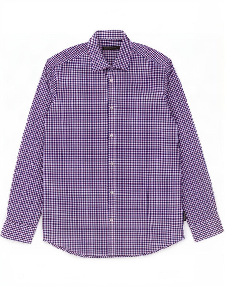 Camicia da uomo Regular Fit di French Connection, grande cotone a quadretti blu