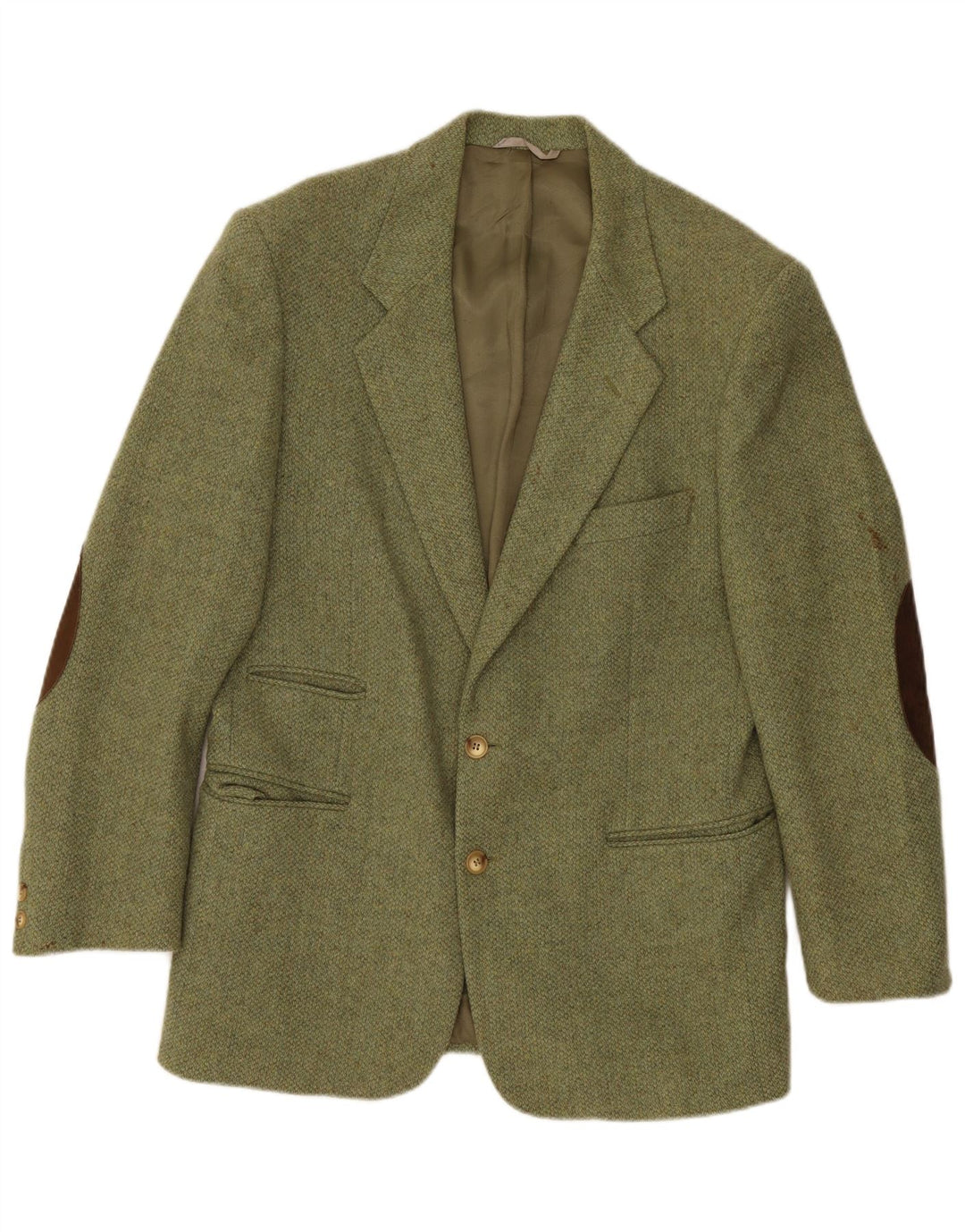 Giacca blazer da uomo a 2 bottoni Belfe IT 50 Large in lana verde
