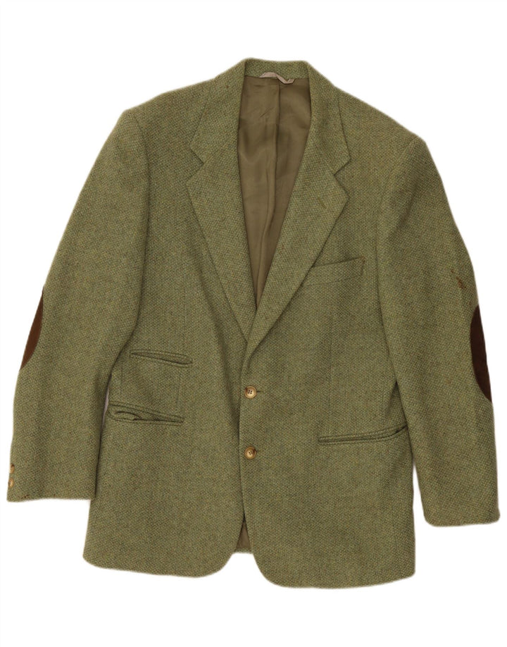 Giacca blazer da uomo a 2 bottoni Belfe IT 50 Large in lana verde