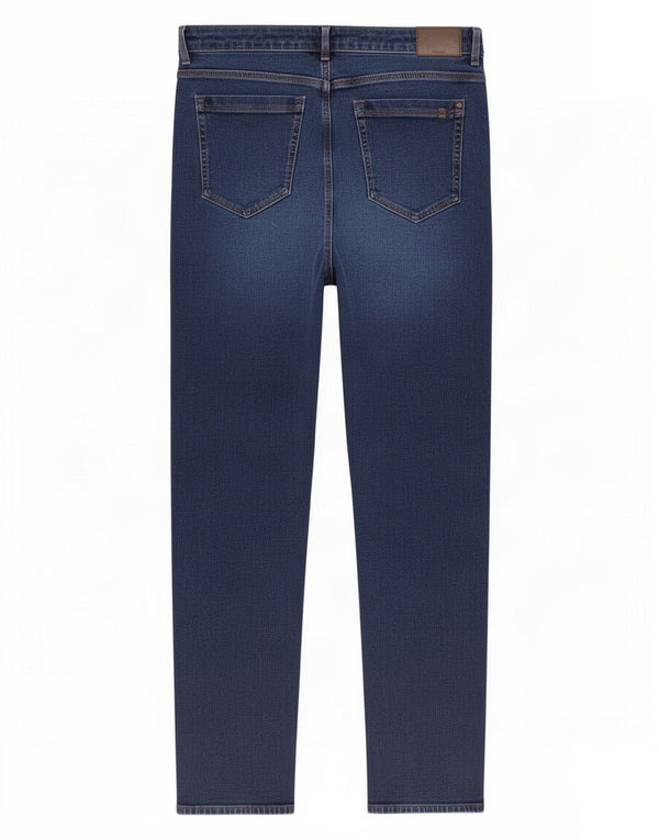 Jeans dritti da donna Marks & Spencer UK 16 Large W34 L30 Cotone blu