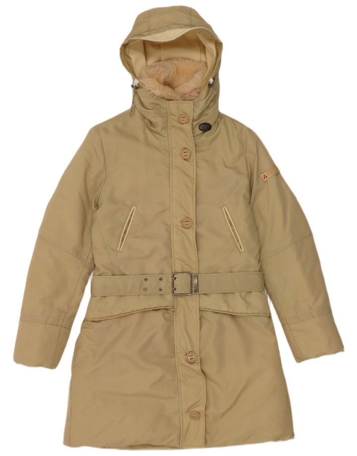 PEUTEREY Cappotto imbottito con cappuccio da donna IT 42 Beige medio
