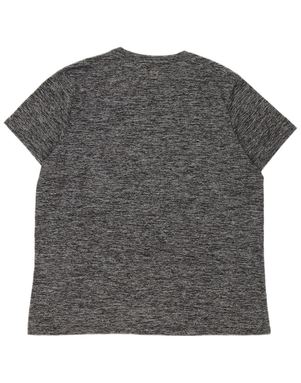 T-shirt da uomo Under Armour Top XL poliestere chiazzato grigio
