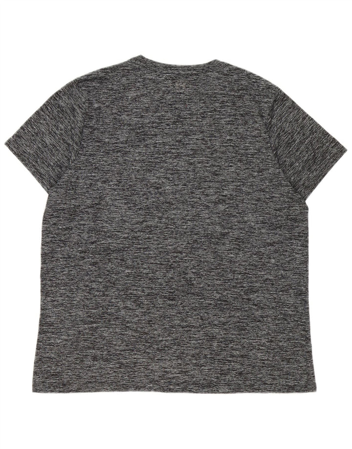 T-shirt da uomo Under Armour Top XL poliestere chiazzato grigio