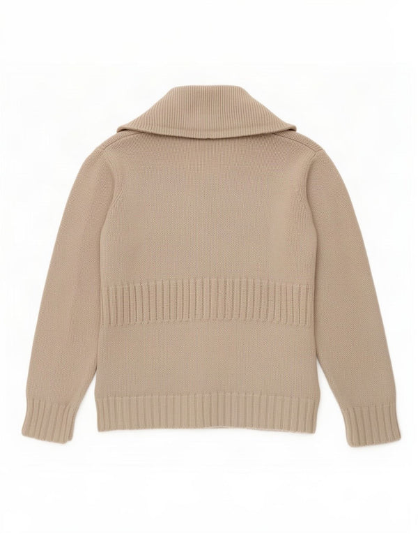 Maglione cardigan da donna vintage EU 40/42 cotone grigio medio