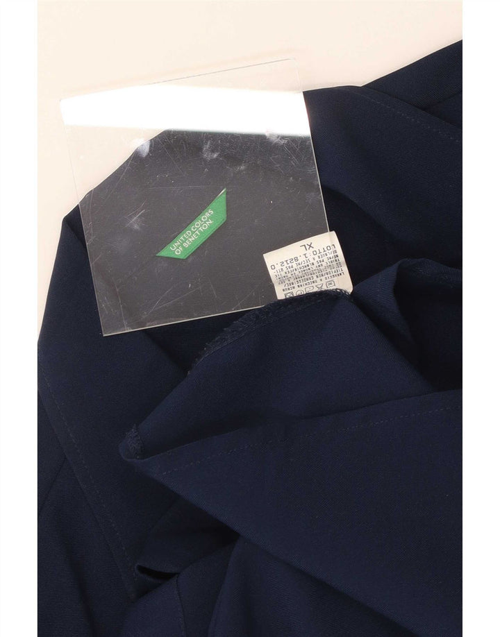 Camicia da donna Benetton UK 18 XL Poliestere blu navy