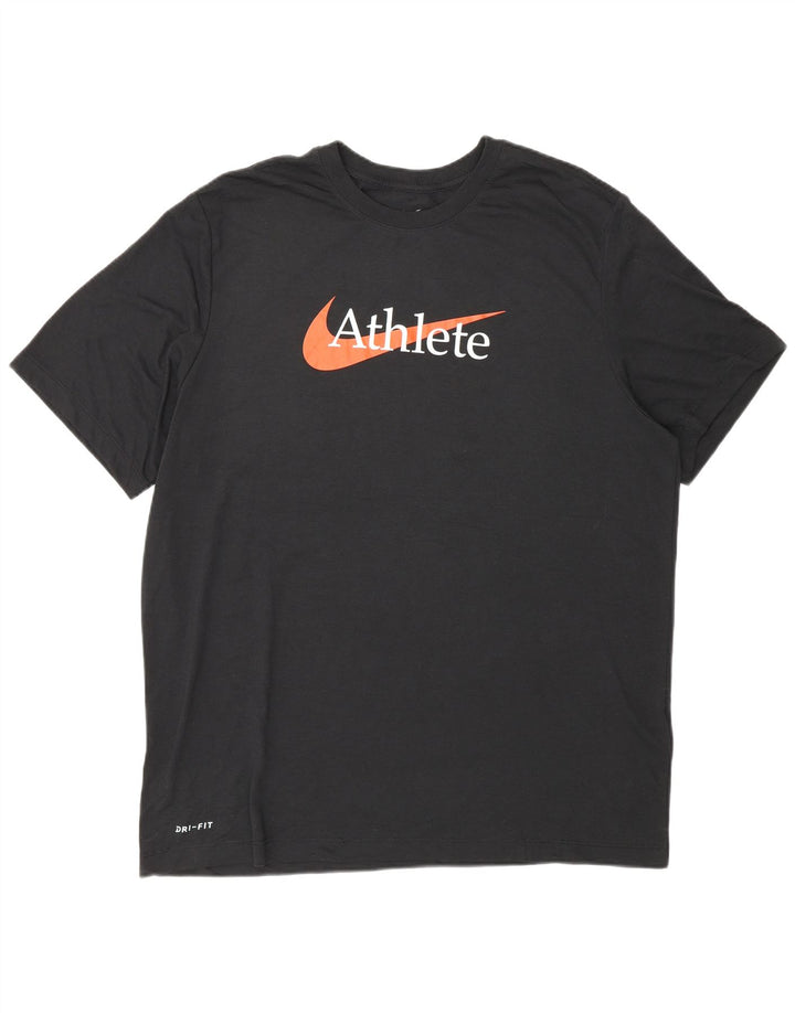 T-shirt grafica da uomo Nike Dri Fit Top XL poliestere nero