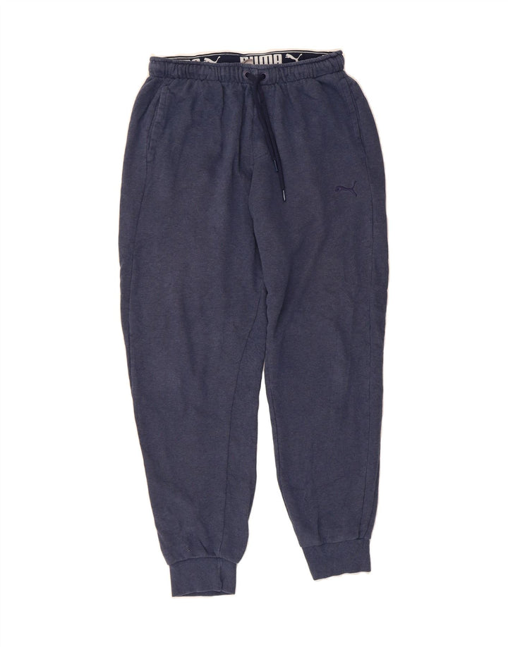 PUMA Mens Tracksuit Trousers Joggers Large Navy Blue Cotton Vintage Puma and Second-Hand Puma from Messina Hembry 