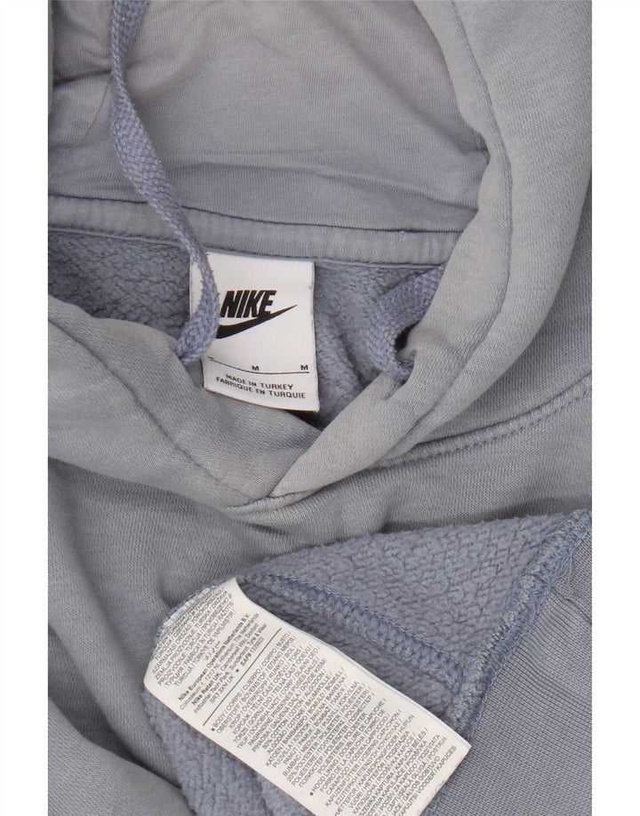 Felpa con cappuccio da uomo Nike in cotone blu medio