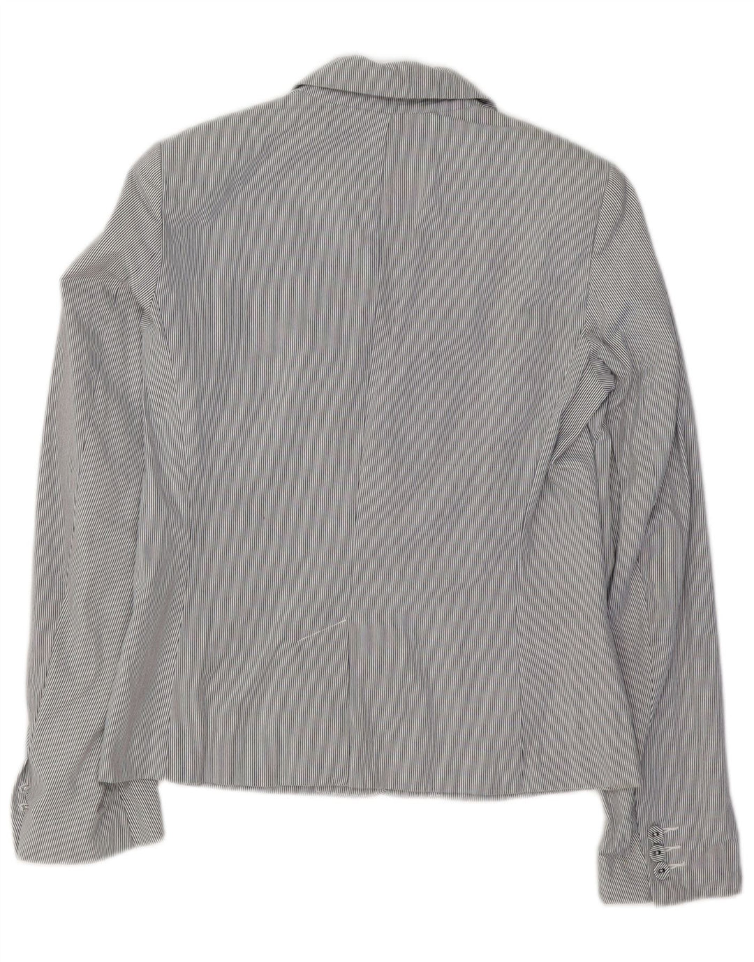 Giacca blazer da donna FRENCH CONNECTION UK 10 piccolo gessato blu