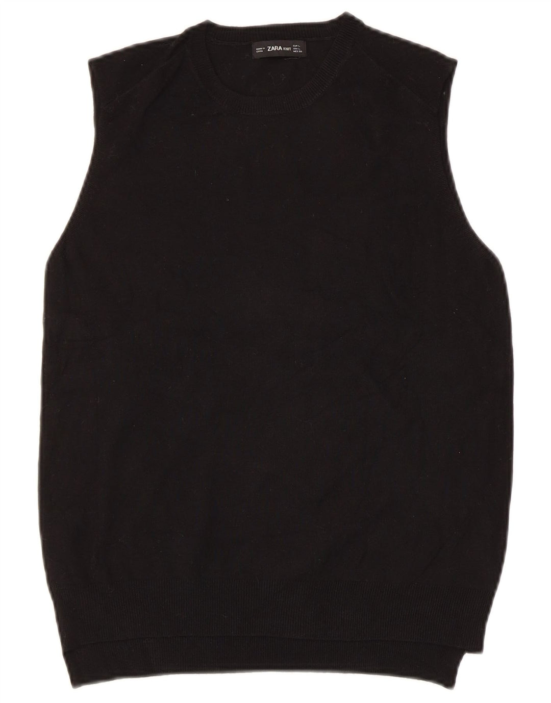 Canotta canotta da donna Zara UK 14 grande viscosa nera