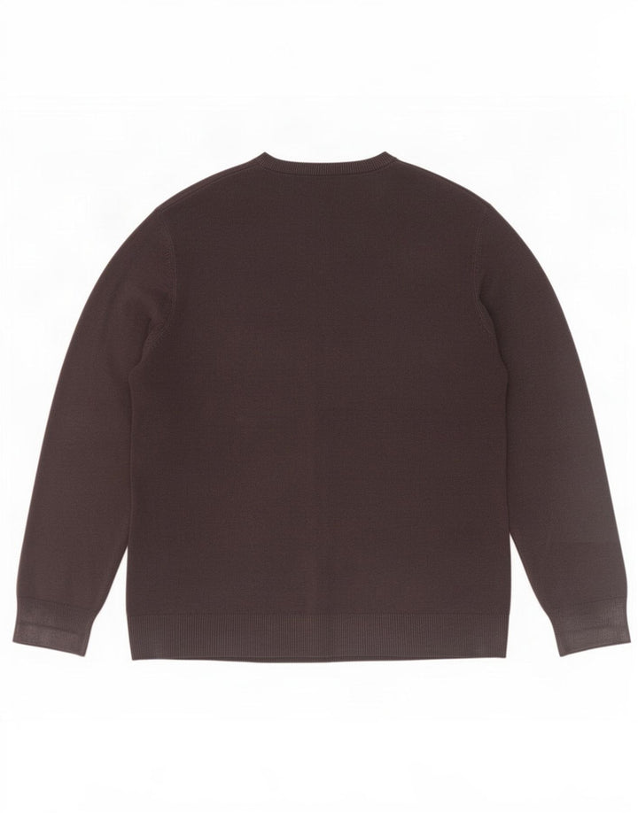 Maglione da uomo con scollo a V blu Harbour Marks & Spencer medio blu scuro