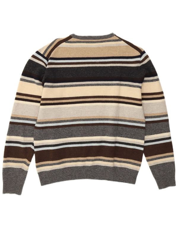 Maglione maglione girocollo da donna KAPPA UK 16 grandi righe multicolori