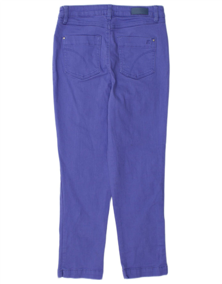 MONSOON Jeans corti Hoile da donna UK 8 piccoli W28 L25 Viola