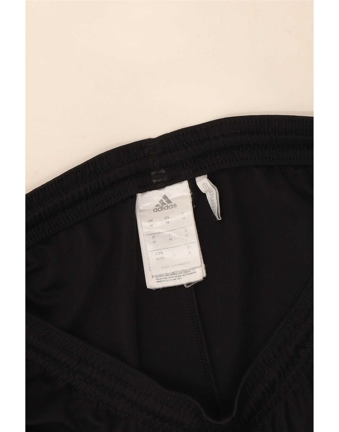 Pantaloncini sportivi Adidas Climalite da uomo medio poliestere nero