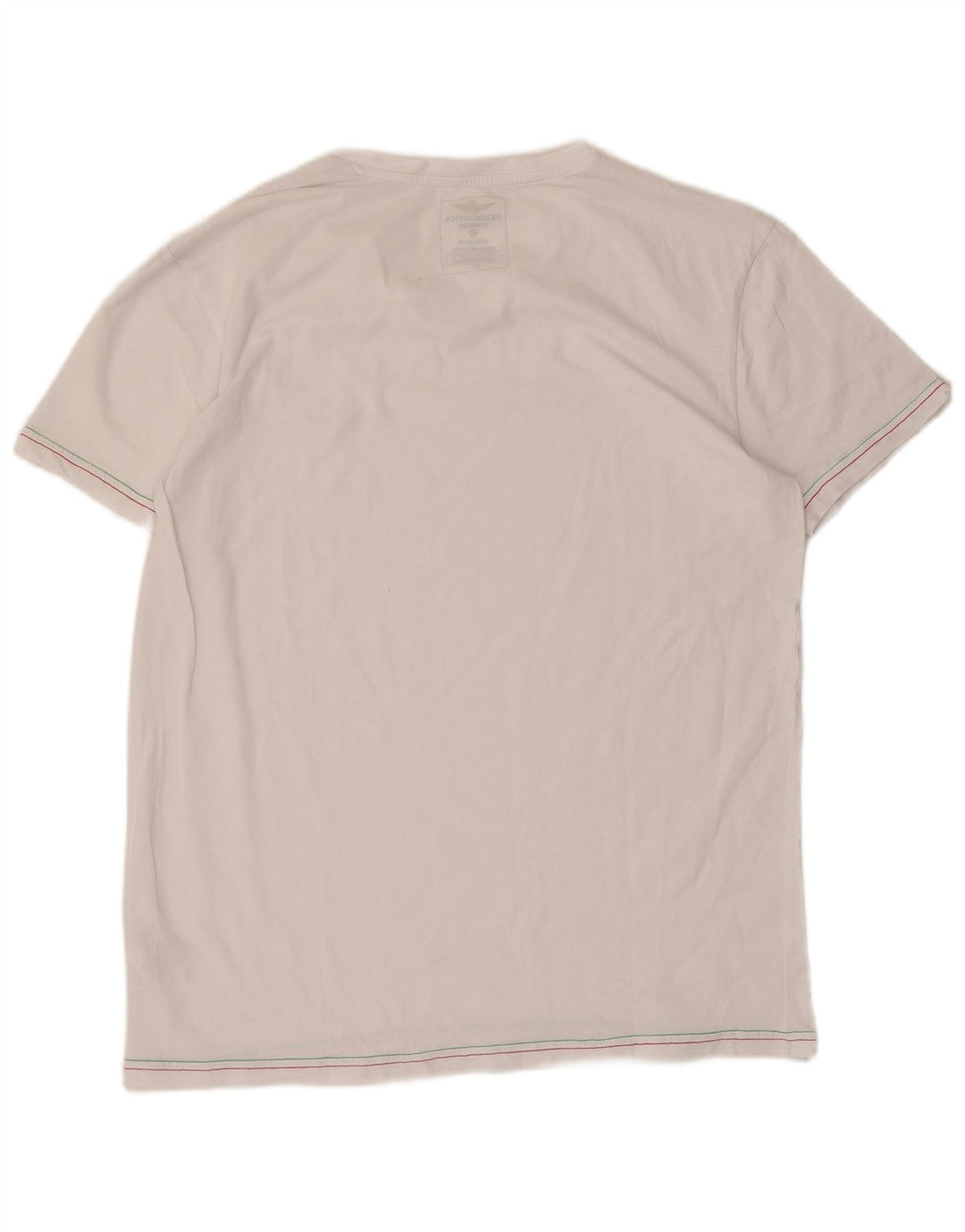 T-shirt da donna AERONAUTICA MILITARE UK 18 XL cotone bianco