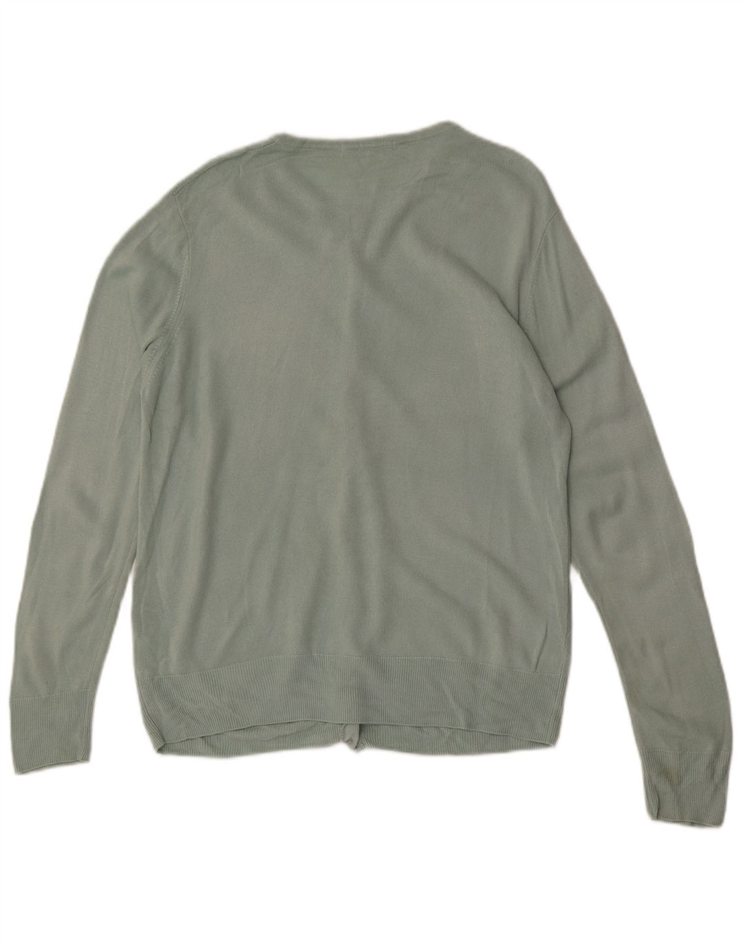 Maglione cardigan da donna Marks & Spencer UK 16 Large Green Argyle/Diamond