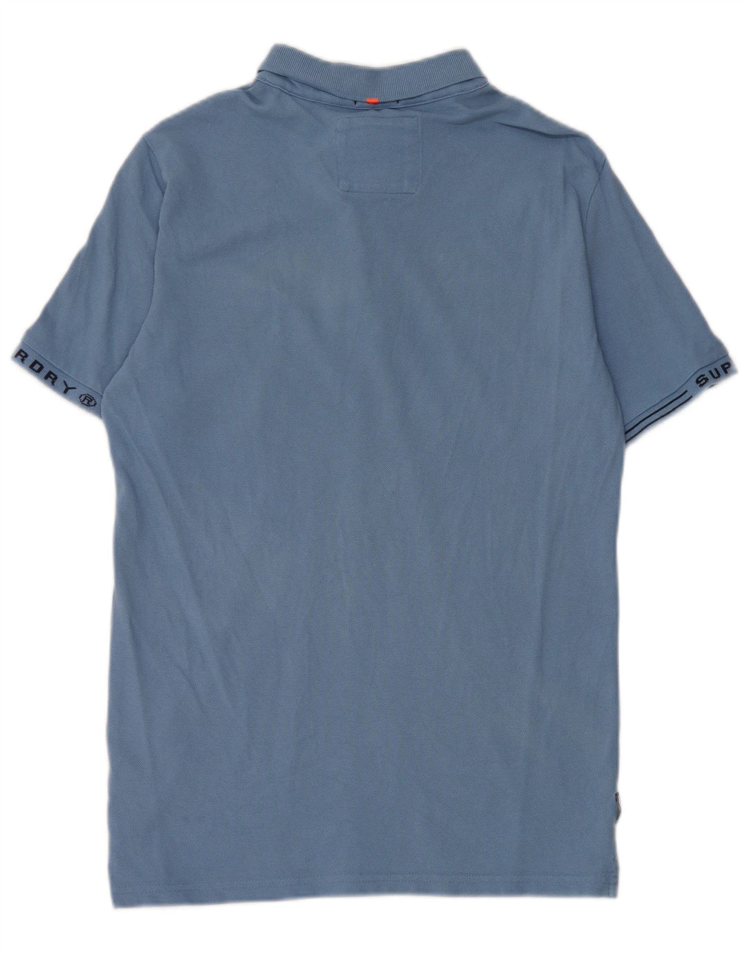 Polo grafica da uomo Superdry in cotone blu medio