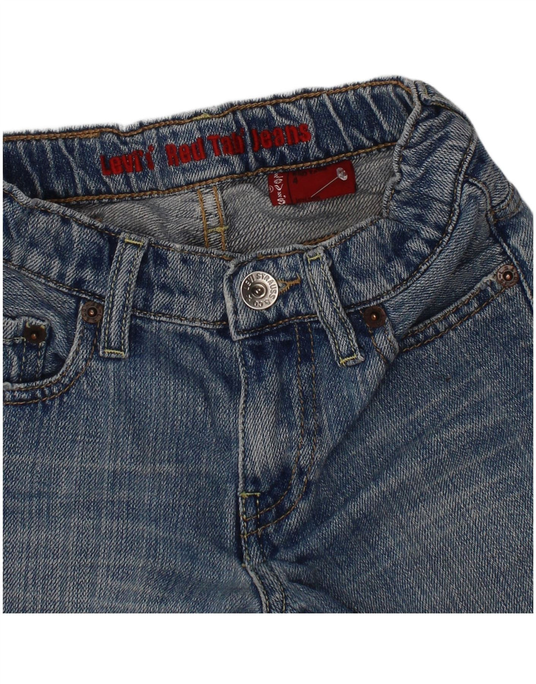 Pantaloncini di jeans Levi's per ragazzi 3-4 anni W22 in cotone blu