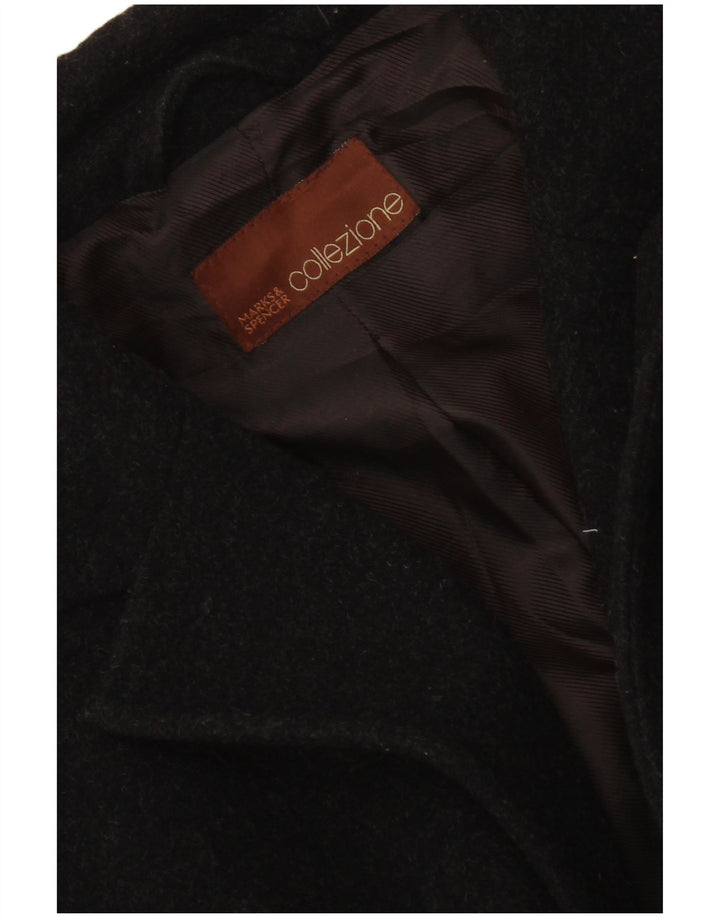 Cappotto da uomo Marks & Spencer UK 36 piccolo in lana grigia