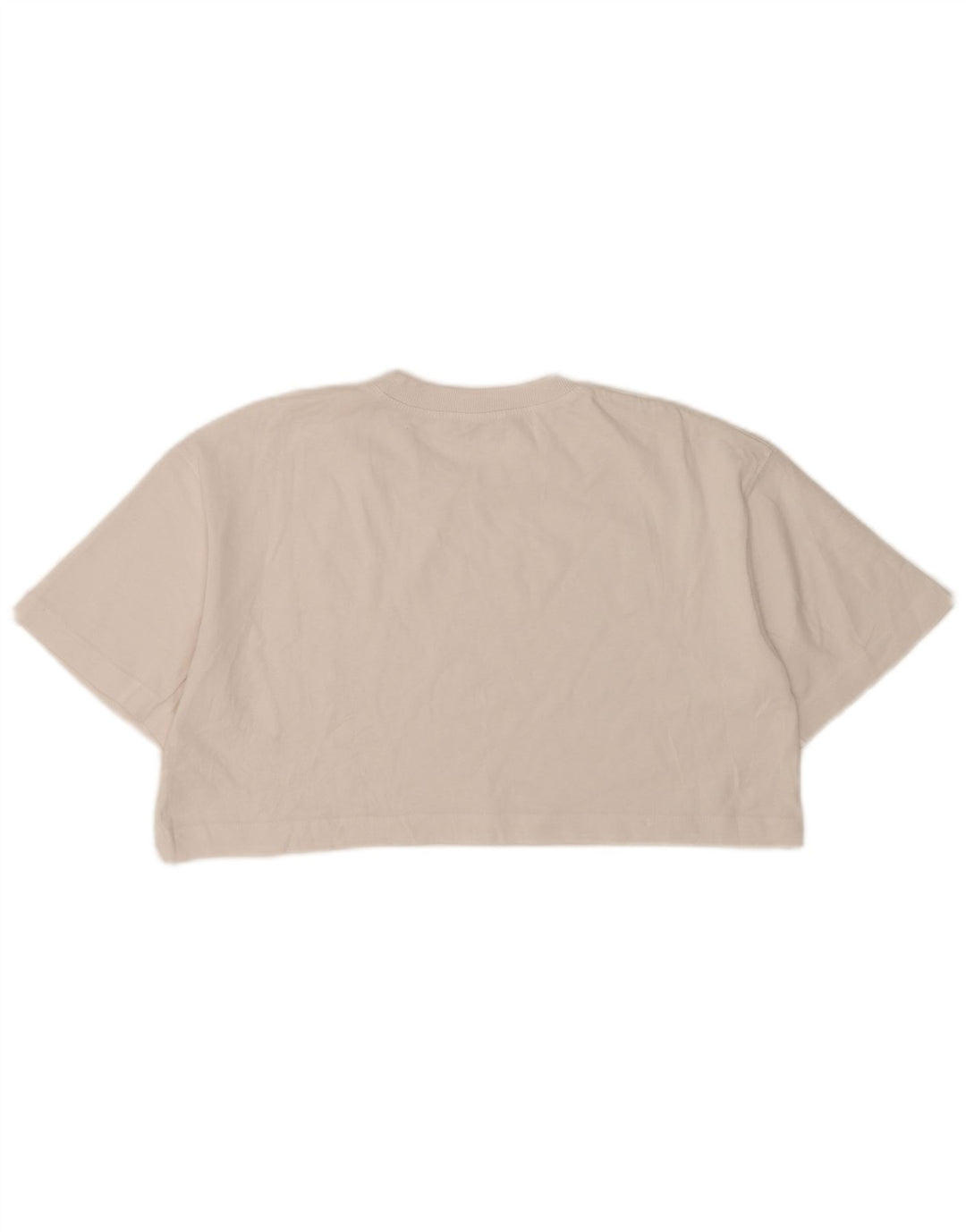 T-shirt corta oversize da donna Zara UK 10 piccola in cotone bianco