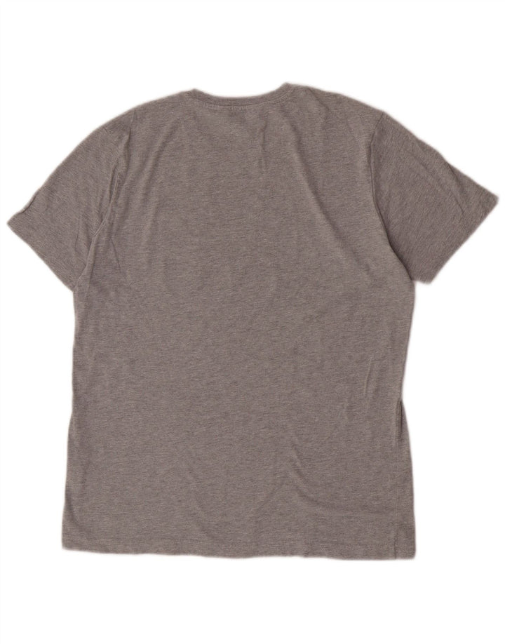 Crew Clothing T-shirt da uomo Top in cotone grigio medio