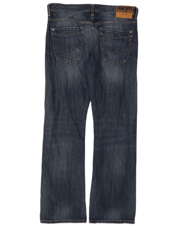 Replay Jeans Jimi Bootcut da uomo W33 L32 in cotone blu