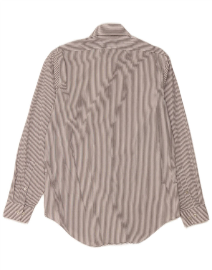 Camicia slim fit da uomo Calvin Klein taglia 15 1/2 grigio medio a righe
