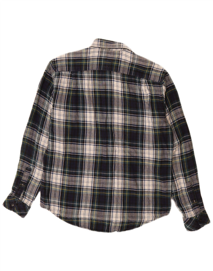 Tommy Hilfiger Camicia da uomo in flanella di cotone scozzese piccolo multicolore