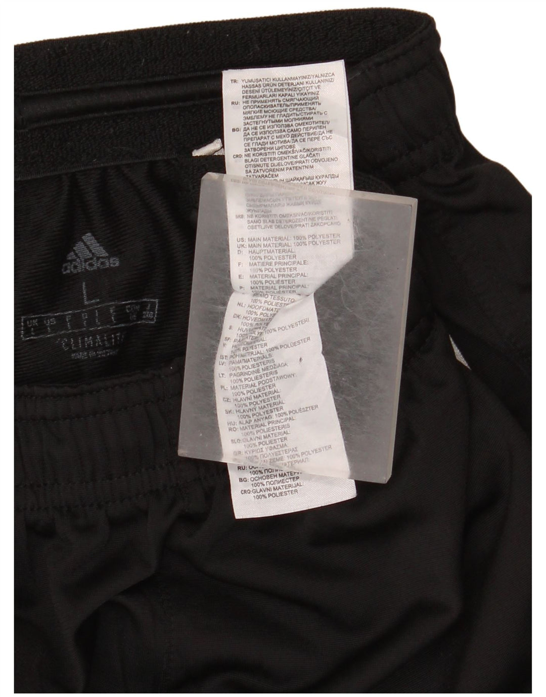 Pantaloni da tuta Adidas Climalite da donna UK 14 Large Nero Poliestere