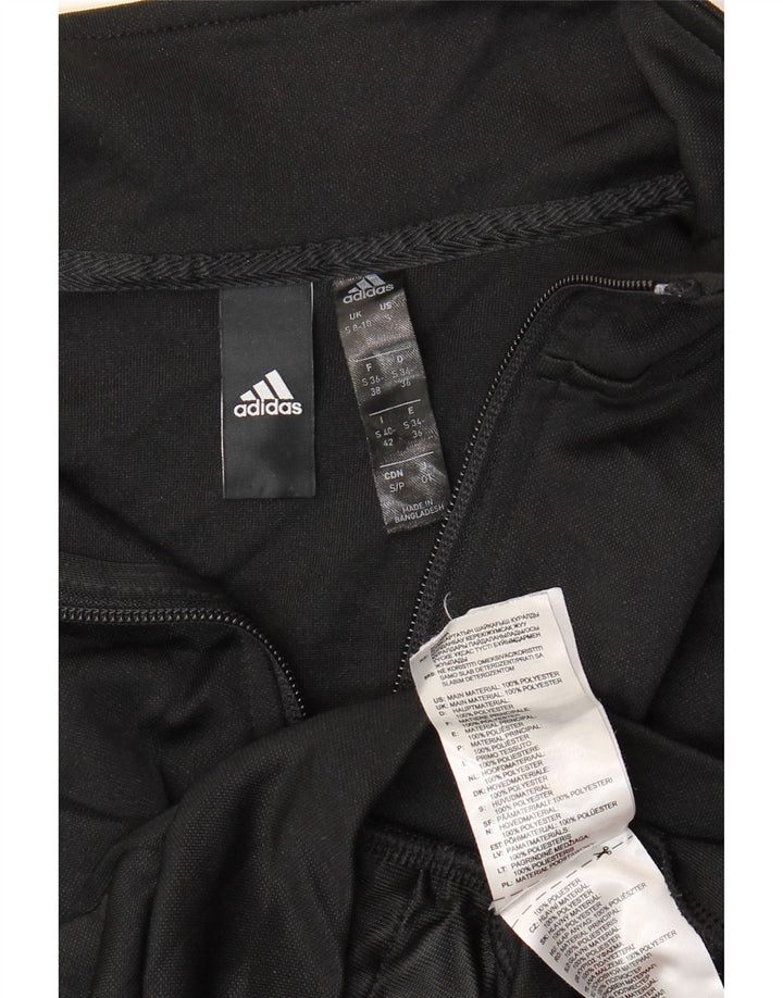 Giacca da tuta da donna Adidas UK 8/10 Small Poliestere nero