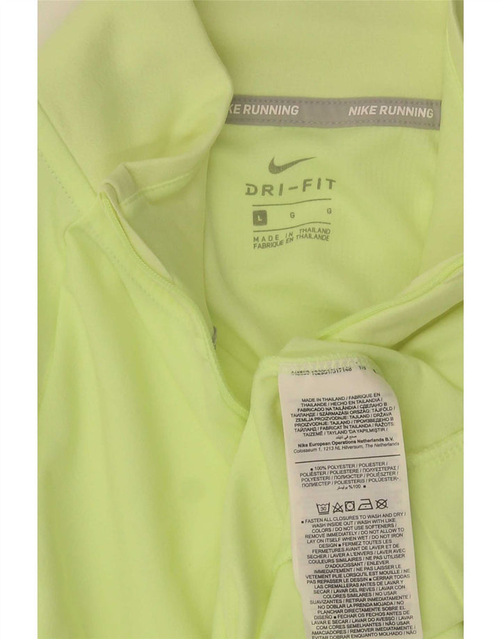 Maglia Nike da uomo a manica lunga grande verde poliestere