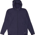 PUMA Felpa con cappuccio e zip da uomo di grandi dimensioni in cotone blu navy