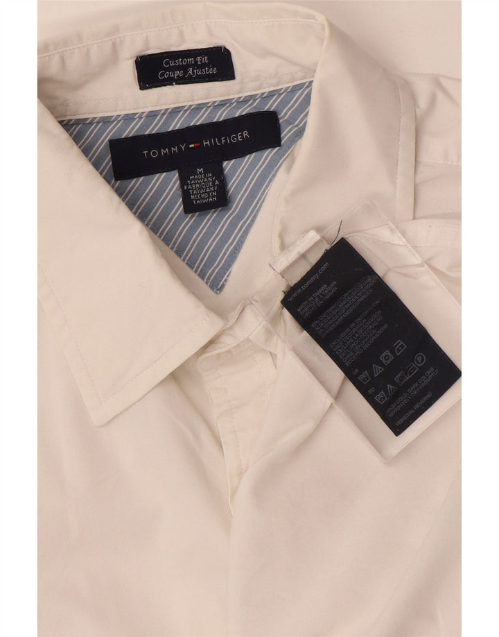 TOMMY HILFIGER Camicia da uomo su misura in cotone bianco medio
