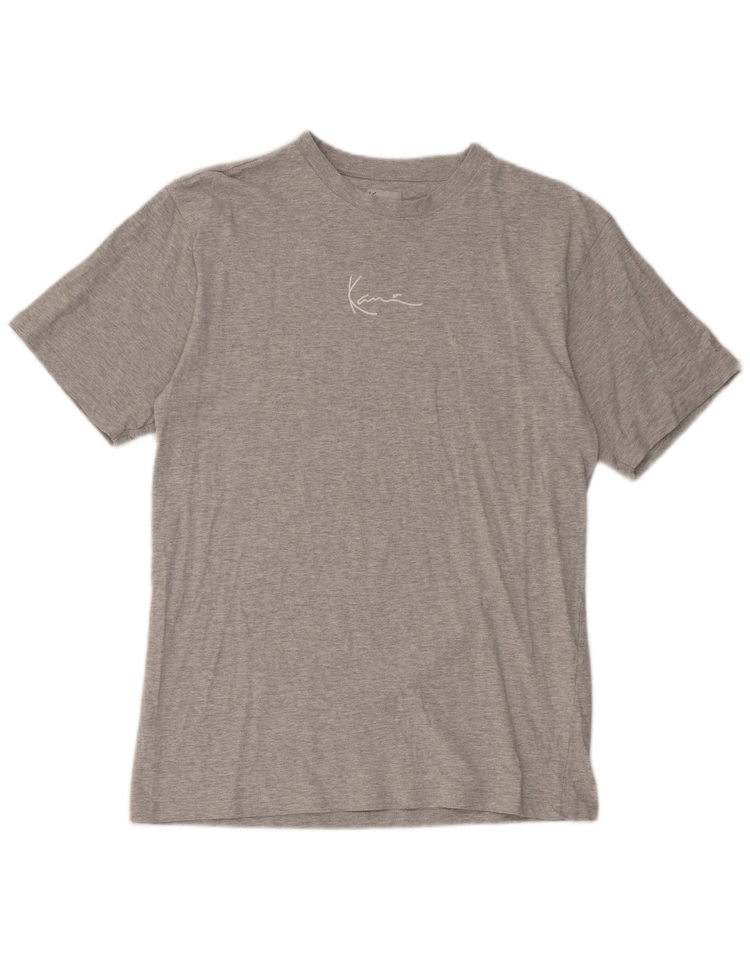 T-shirt da uomo Karl Kani Top in cotone chiazzato grigio medio